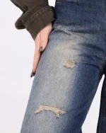 شلوار جین فول بگ زنانه 1218 - Image 5