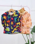 کاپشن بارانی بچه‌گانه طرح‌دار کد ۱۲۱۹ - Image 2