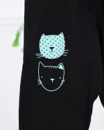 ست بلوز و شلوار بچه‌گانه طرح گربه کد ۱۲۲۰ - Image 8