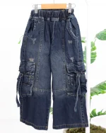 ست کت و شلوار جین بچه‌گانه کارگو کد ۱۲۲۱ - Image 6