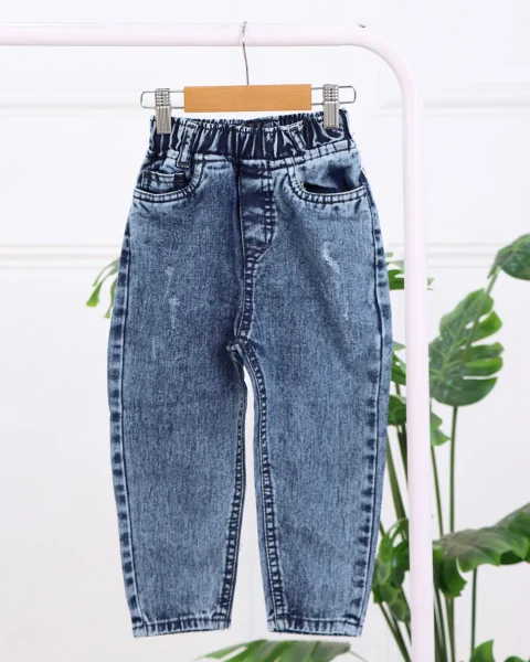 شلوار جین مام استایل بچه‌گانه کد ۱۲۲۲