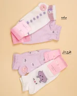 پک دو عددی جوراب مچی طرح دار زنانه  1225 - Image 3