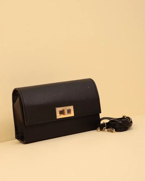 کیف دوشی زنانه مشکی 1227