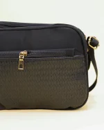 کیف دوشی گلدوزی دار غواصی زنانه 1229 - Image 4