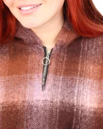 هودی نيم زيپ فوتر زنانه 1235 - Image 4