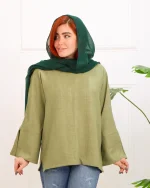 شومیز زنانه آستین برش دار طناز 1239 - Image 4