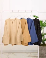 شومیز زنانه آستین برش دار طناز 1239 - Image 6