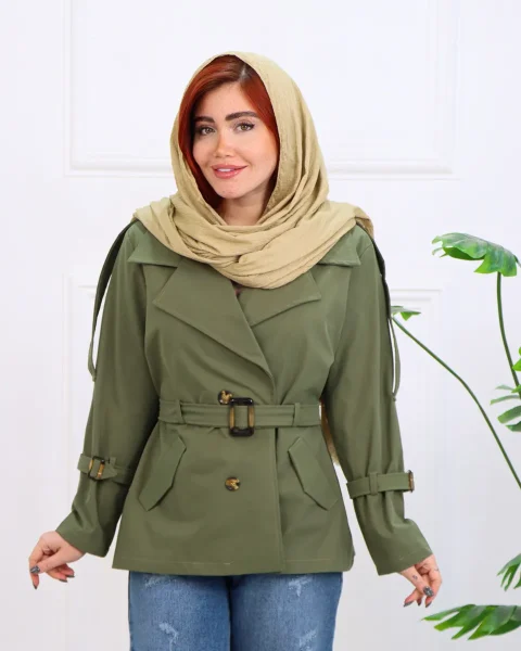 بارانی کوتاه کتان زارا 1248