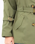 بارانی کوتاه کتان زارا 1248 - Image 5