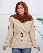 بارانی کوتاه کتان زارا 1248 - Image 7