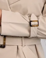 بارانی کوتاه کتان زارا 1248 - Image 8