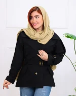 بارانی کوتاه کتان زارا 1248 - Image 9