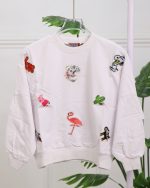 بلوز دورس آستين بلند KIDS چاپی بچگانه  1287 - Image 6