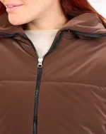 کاپشن سیلیکونی کراپ زنانه 1253 - Image 4