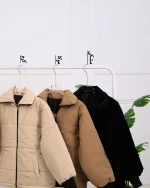 کاپشن سیلیکونی کراپ زنانه 1253 - Image 7