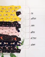 ست تاپ و شورتک مخمل طرحدار 1246 - Image 4