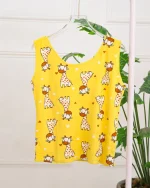 ست تاپ و شورتک مخمل طرحدار 1246 - Image 10