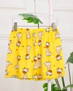 ست تاپ و شورتک مخمل طرحدار 1246 - Image 7