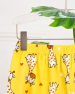 ست تاپ و شورتک مخمل طرحدار 1246 - Image 6