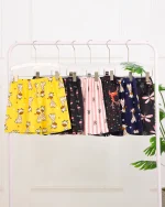 ست تاپ و شورتک مخمل طرحدار 1246 - Image 3