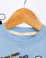 ست بلوز آستین بلند چاپی و شلوار پنبه ای میکس 1258 - Image 4