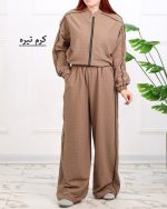 ست بامبر و شلوار مغزی فلر چروک زنانه 1267 - Image 16