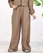 ست بامبر و شلوار مغزی فلر چروک زنانه 1267 - Image 15