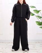 ست بامبر و شلوار مغزی فلر چروک زنانه 1267 - Image 8