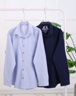 پیراهن آستین بلند فلورا تک جیب مردانه 1279