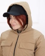 کراپ کاپشن جیب دار 1290 - Image 8