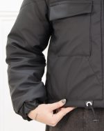 کراپ کاپشن جیب دار 1290 - Image 4