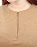 کراپ سوپر پنبه کرکره ای نیم زیپ 1292 - Image 5