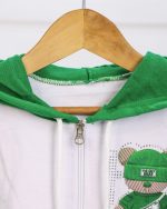 ست سوییشرت کلاهدار نگین دار خرسی بچه گانه 1307 - Image 4