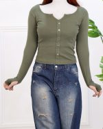 کراپ یقه هفت زنانه 1312