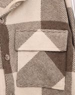 شکت کلاهدار چهارخانه پشمی مردانه 1298 - Image 8