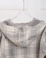 شکت کلاهدار چهارخانه پشمی مردانه 1298 - Image 9