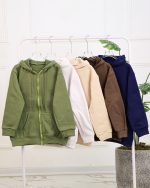 هودی پنبه ای بیسیک زیپ دار 1316 - Image 2