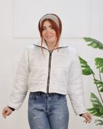 کاپشن کوتاه یقه دار زنانه 1302 - Image 5