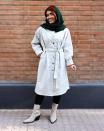 بارانی بلند زنانه سحر  1178 - Image 3