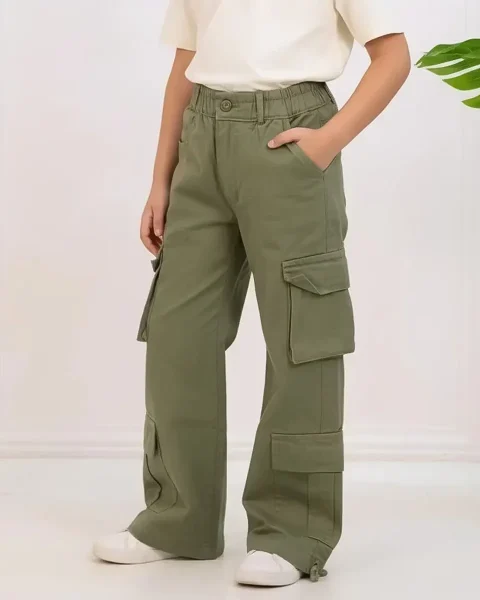 شلوار کارگو کتان بچگانه 1167