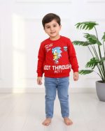 ست بلوز پنبه ای آستین بلند سونیک پسرانه 1257 - Image 3