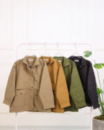 ترنچ کت جیب پاکتی کتان زارا زنانه 1414 - Image 2