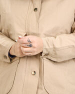 ترنچ کت جیب پاکتی کتان زارا زنانه 1414 - Image 4