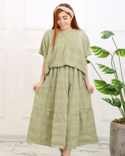 ست کوک دوزی زنانه شقایق 1417