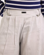 شلوار کتان نخ طوسی زنانه 1420 - Image 3