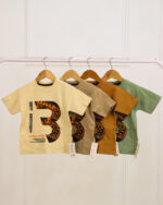 ست تی شرت پنبه ای شلوارک جین 1416