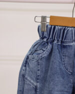 ست تی شرت پنبه ای شلوارک جین 1416 - Image 3