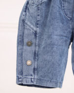 ست تی شرت پنبه ای شلوارک جین 1416 - Image 4