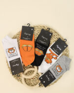 جوراب مچی زنانه طرح گارفیلد 1410