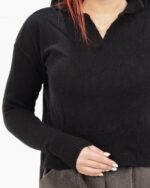 بلوز بافت یقه شکاری زنانه 1424 - Image 8